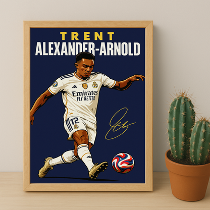 Cadre Photo Trent Alexander-Arnold Real Madrid – Affiche HD Encadrée Papier Premium
