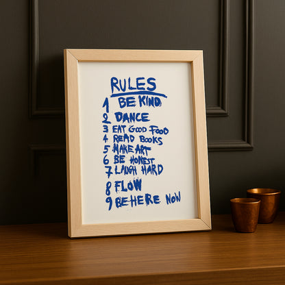 Cadre photo Citation - Rules