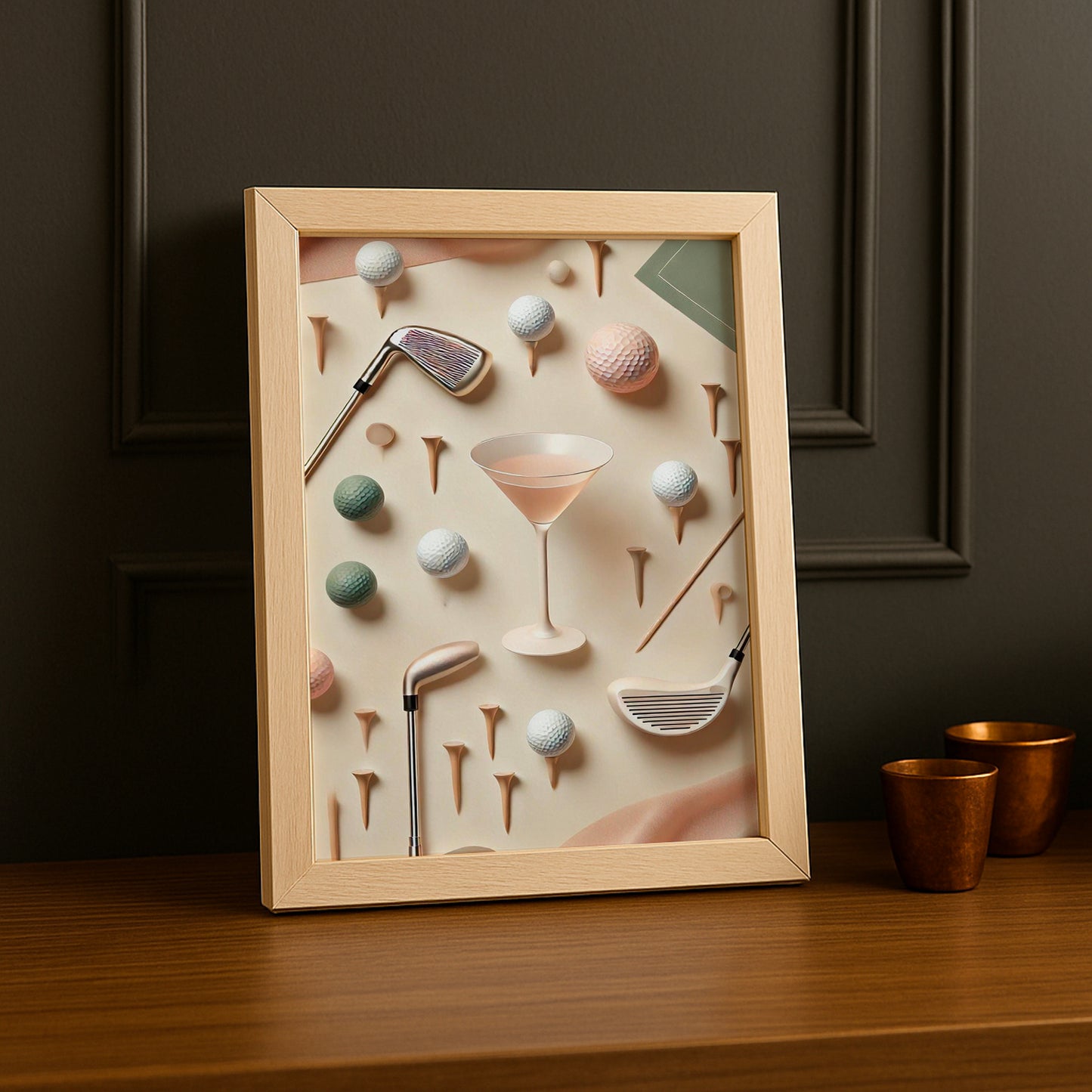 Cadre Photo Golf - Rose
