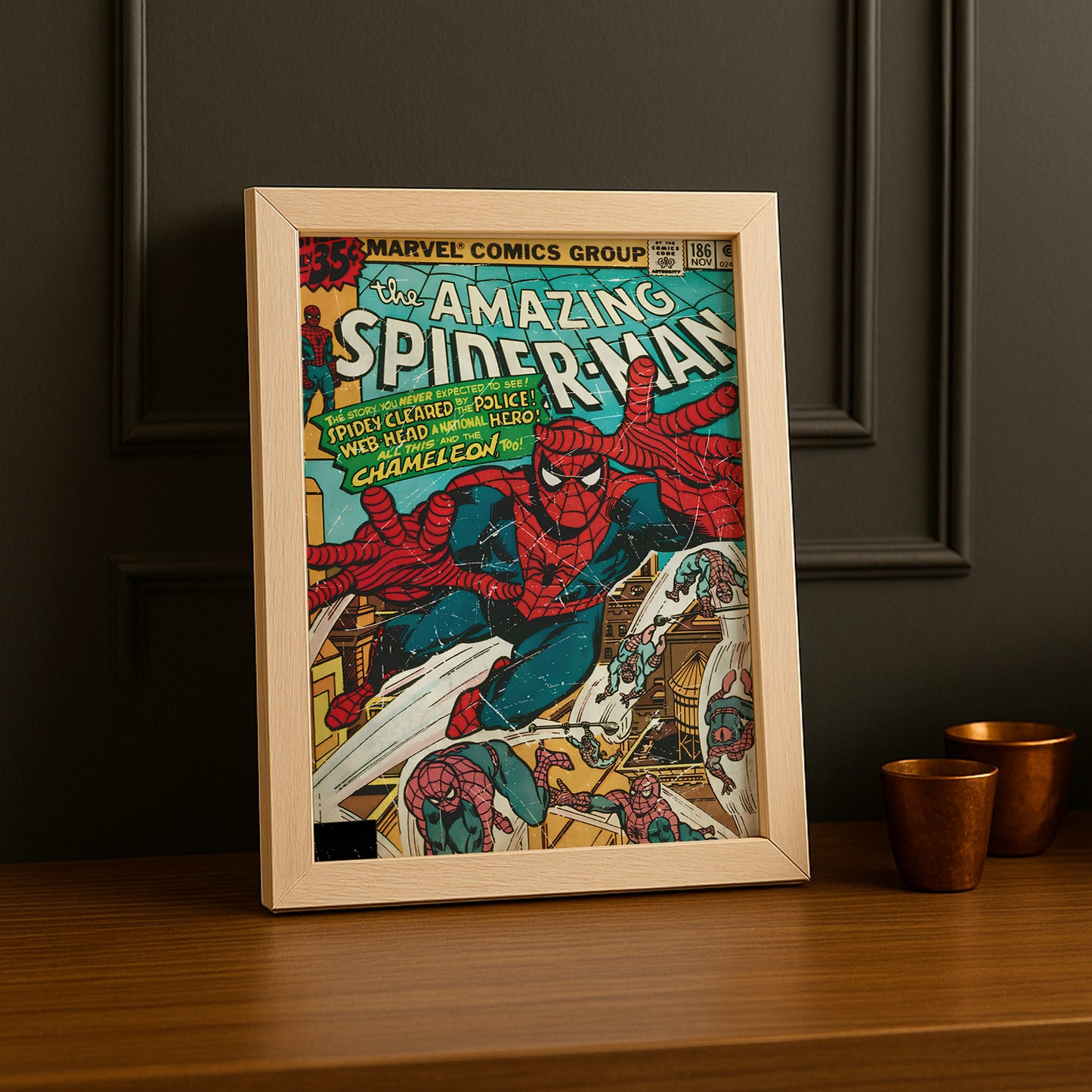 Cadre photo Spider-man magasine