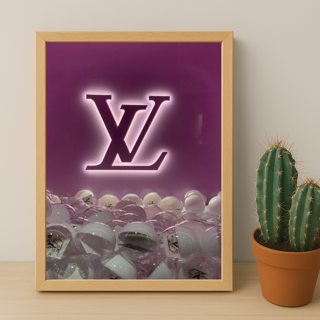 Cadre photo Louis Vuitton Fuschia