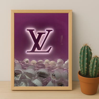 Cadre photo Louis Vuitton Fuschia