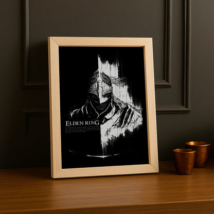 Cadre Photo Elden Ring - Tarnished BW