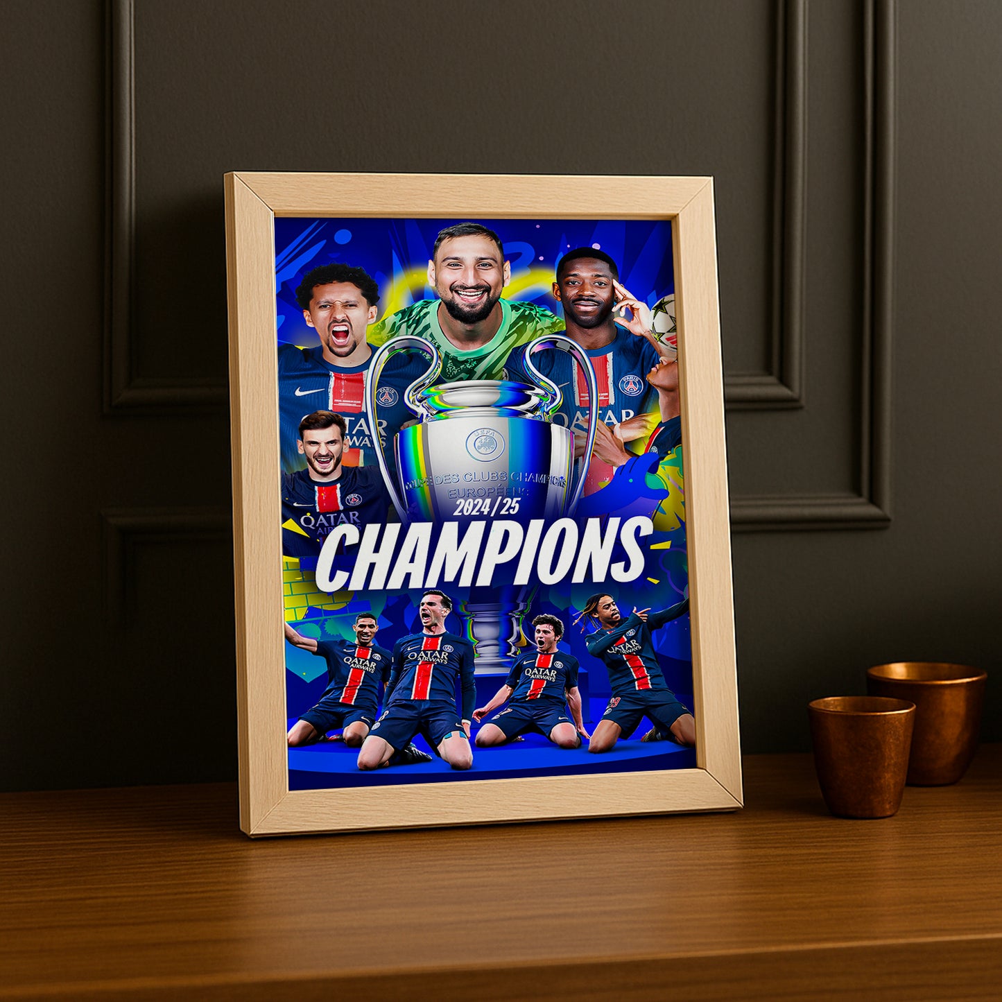 Cadre photo PSG Ligue des champions