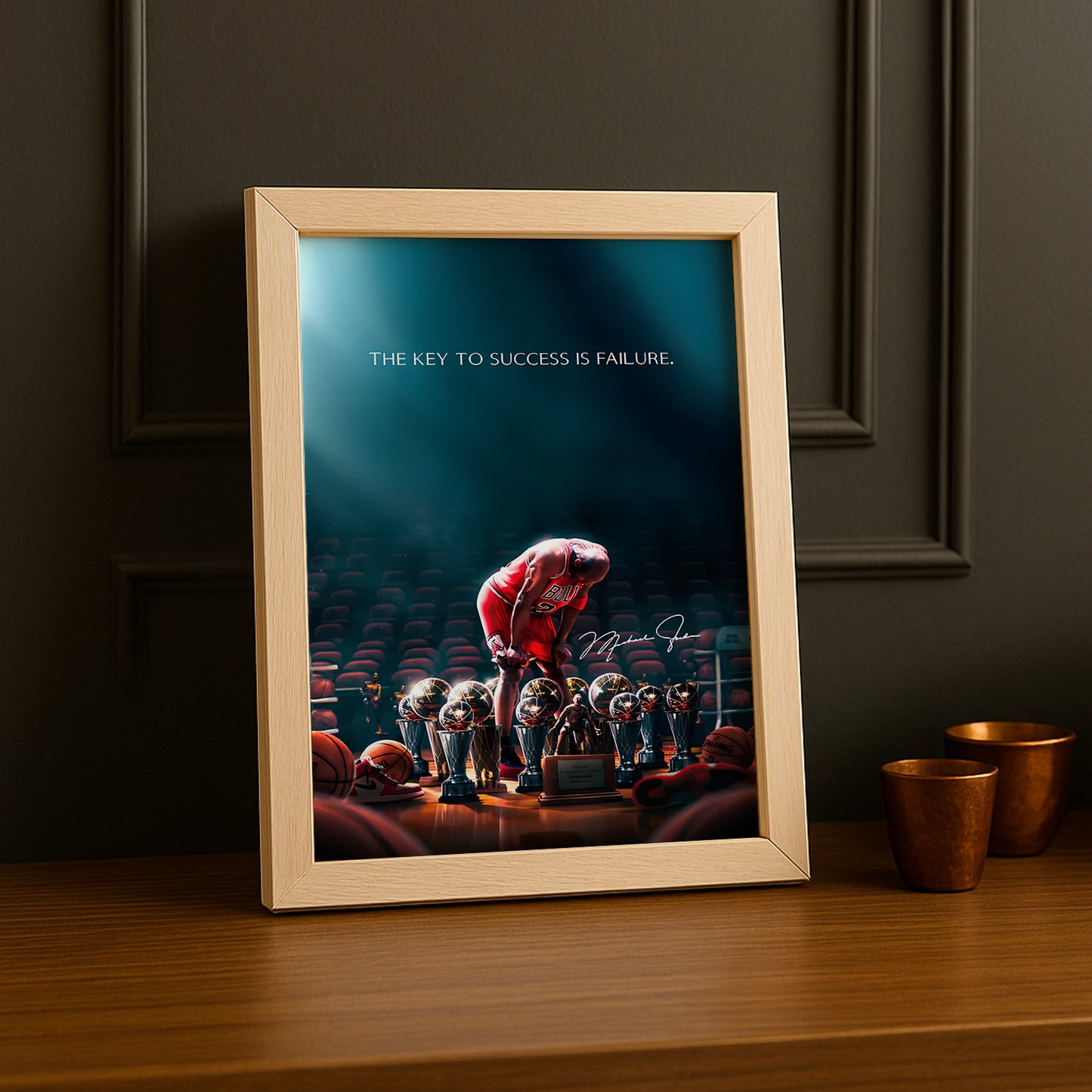 Cadre photo Motivation - Michael Jordan Citation