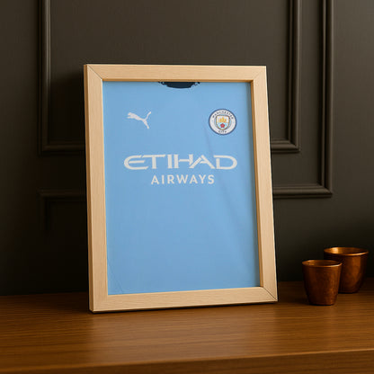 Cadre photo Maillot de Manchester City domicile