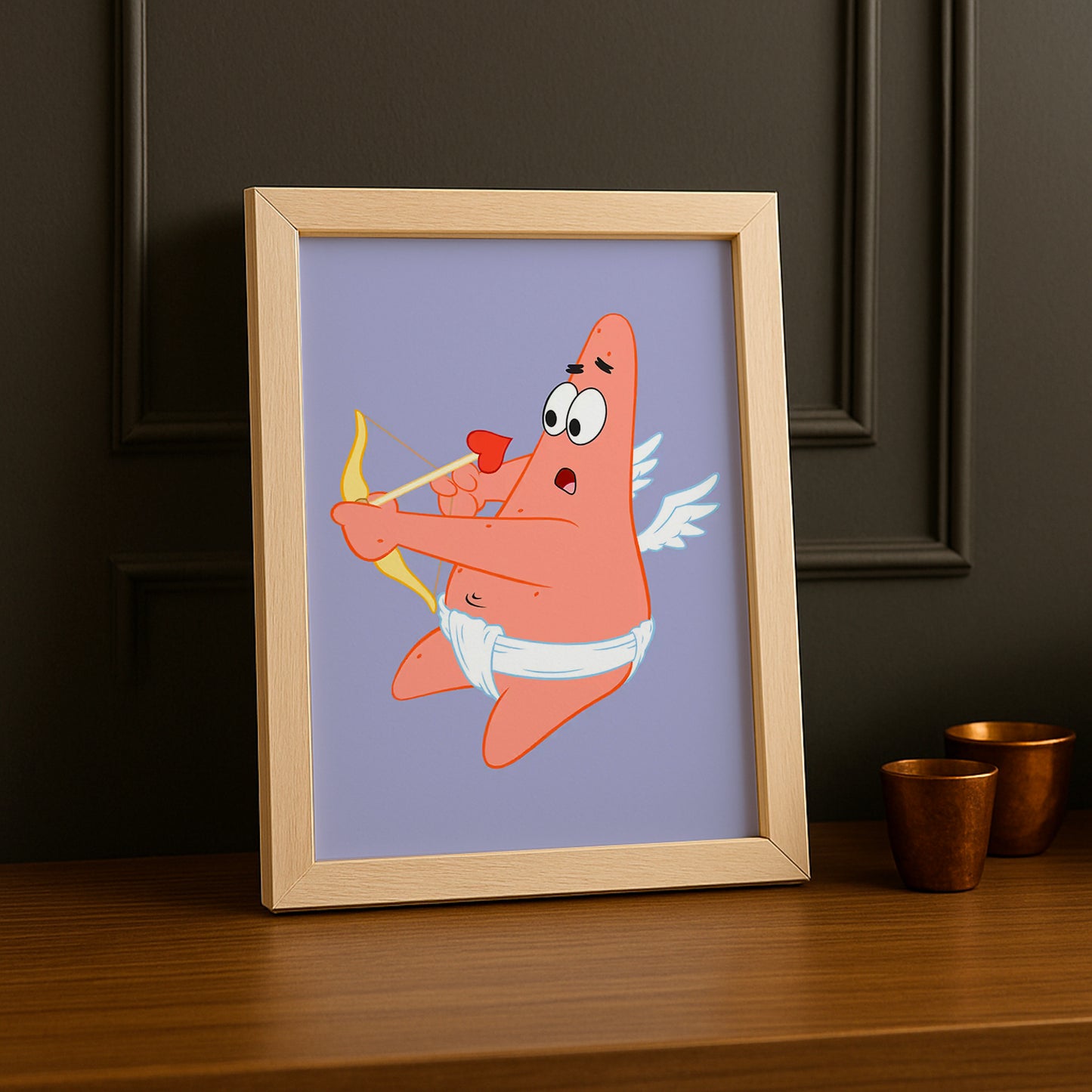 Cadre Photo Bob L'Éponge - Patrick Étoile Cupidon