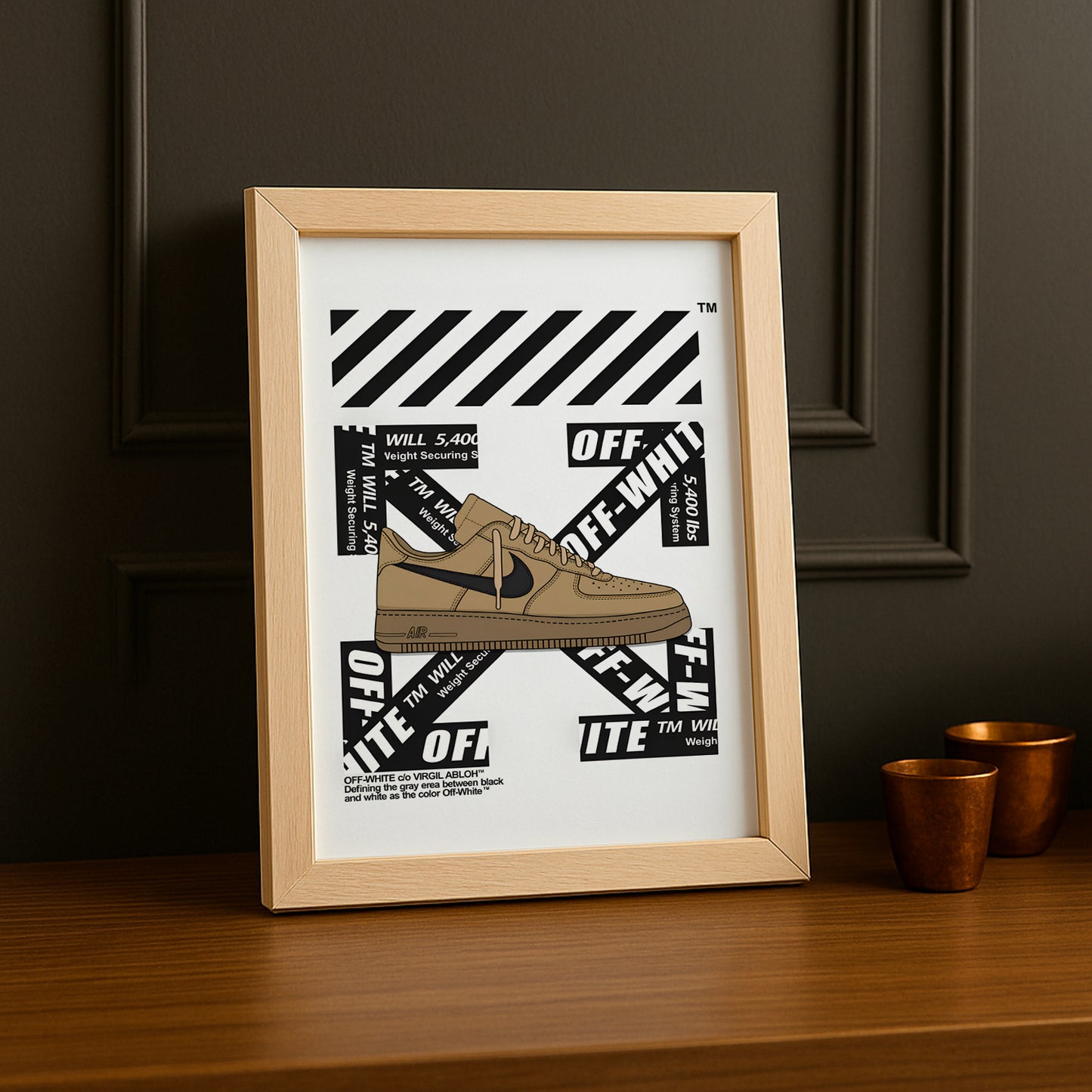 Cadre photo Air Force 1 x Off-White