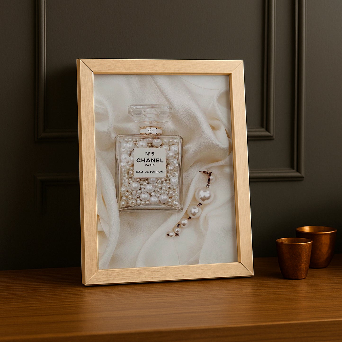 Cadre photo Chanel - N°5 Perles