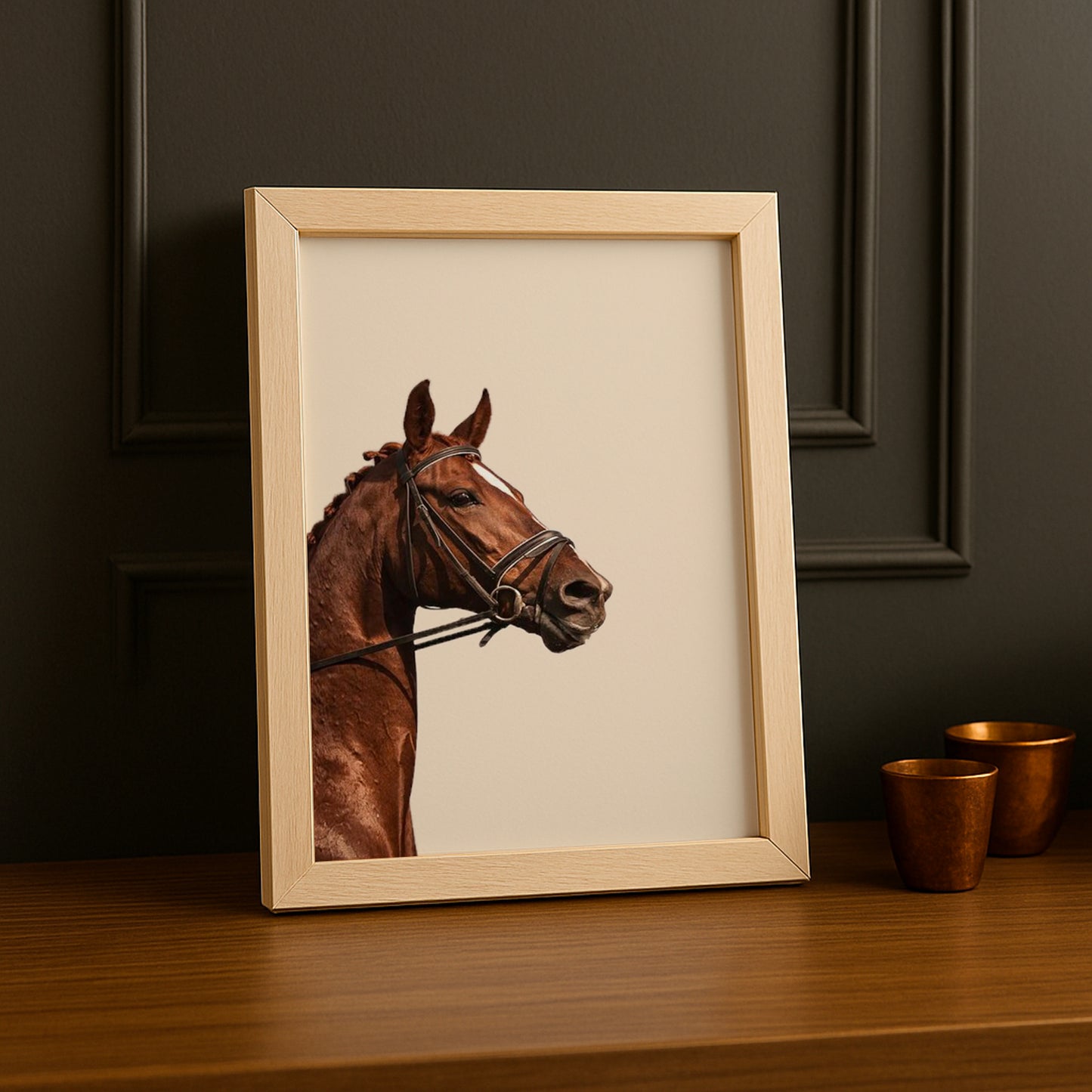 Cadre photo Équitation - Cheval Brun