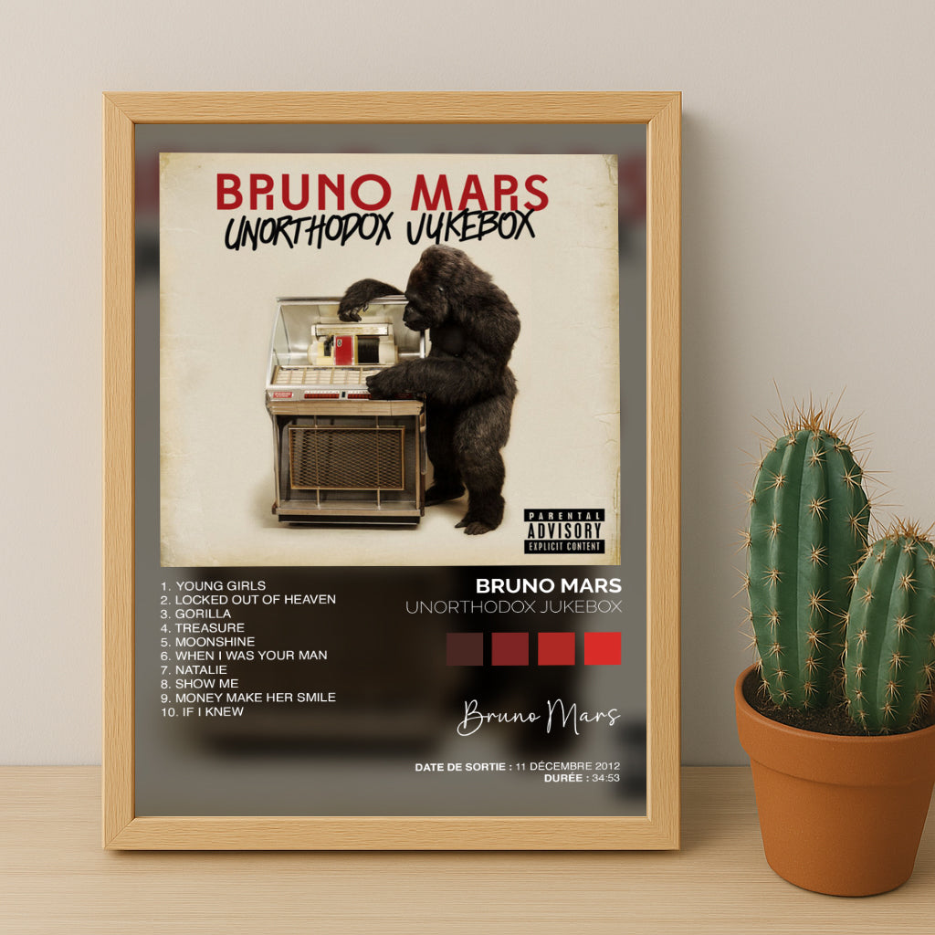 Poster Bruno Mars - Album Unorthodox Jukebox