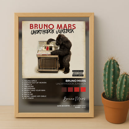 Poster Bruno Mars - Album Unorthodox Jukebox