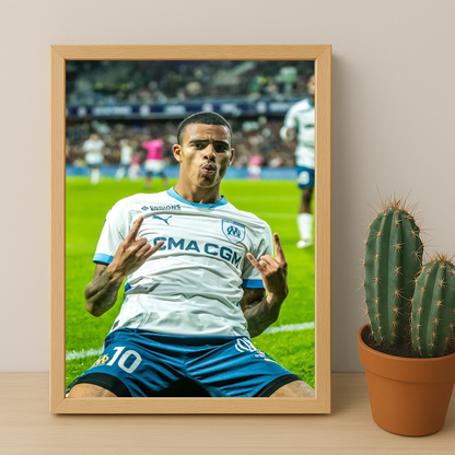 Olympique de Marseille Greenwood - Poster