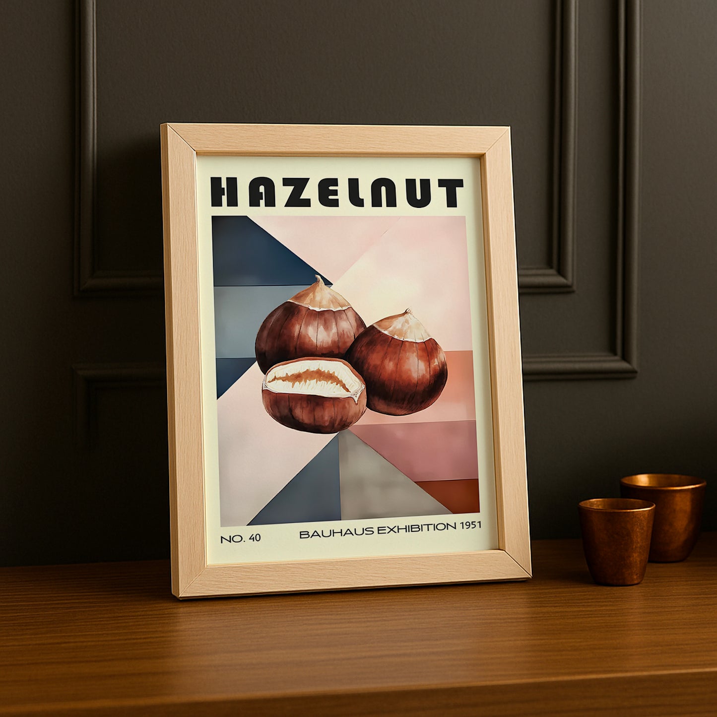 Cadre photo Bauhaus Hazelnut