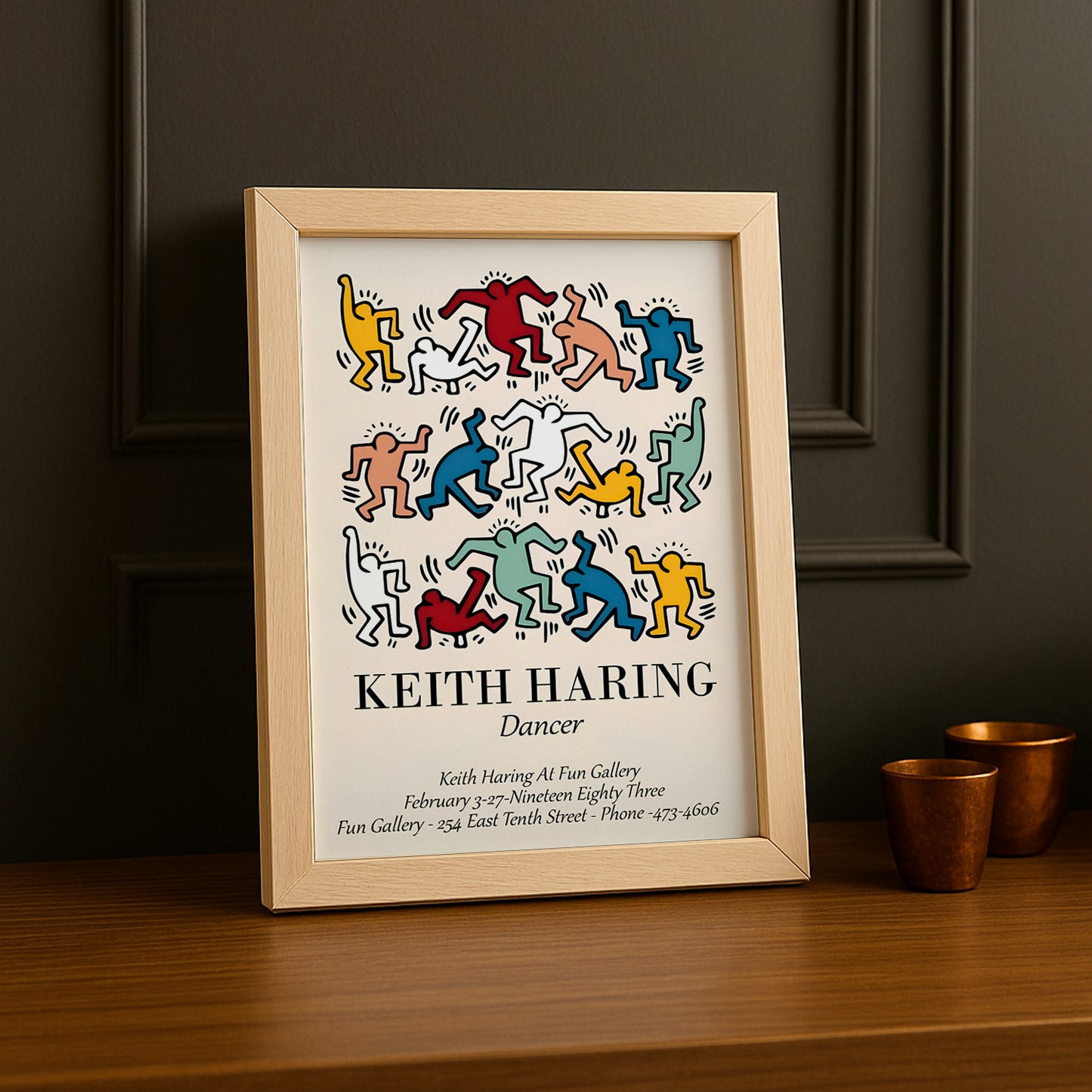 Cadre Photo Keith Haring - Dancer