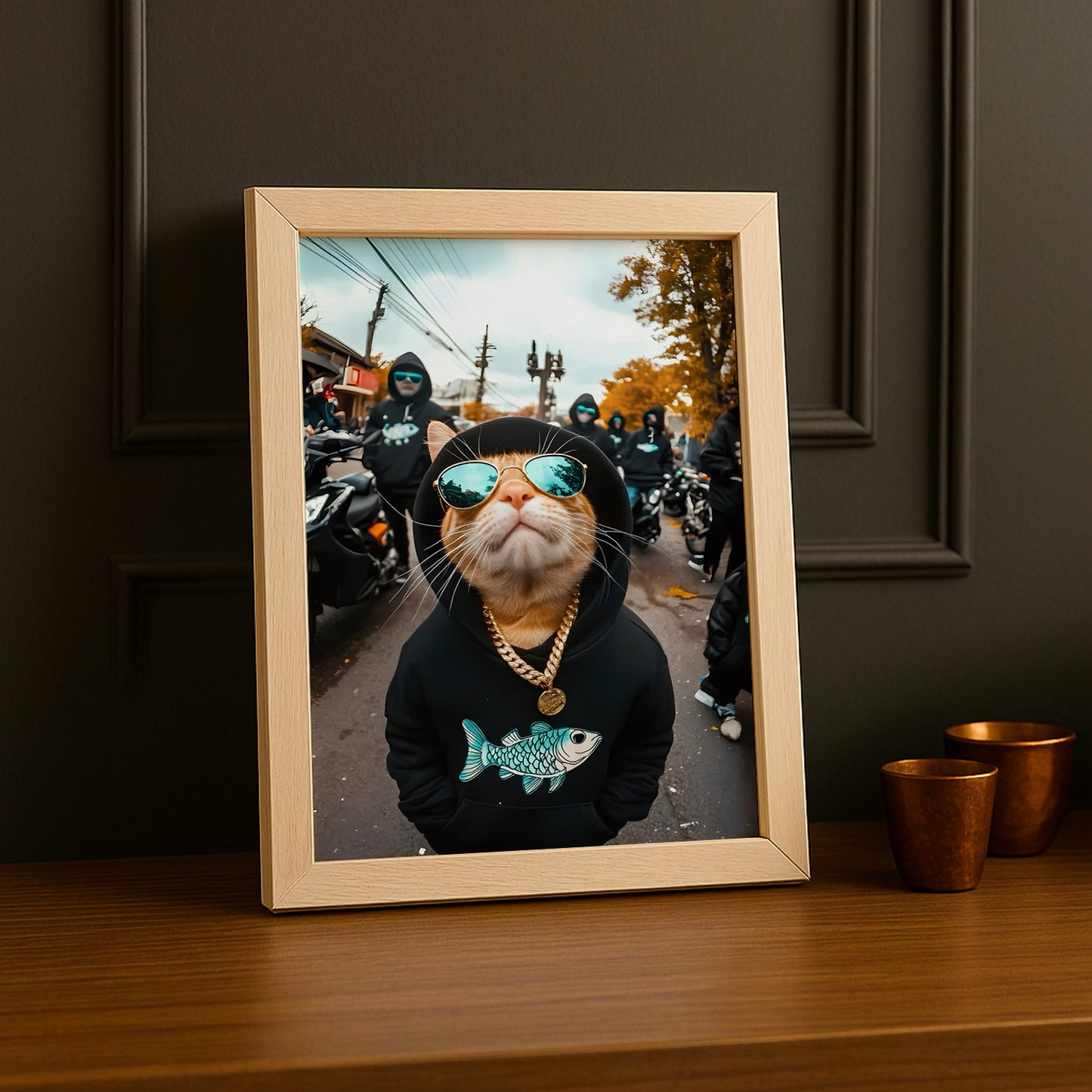 Cadre photo Chat Chill