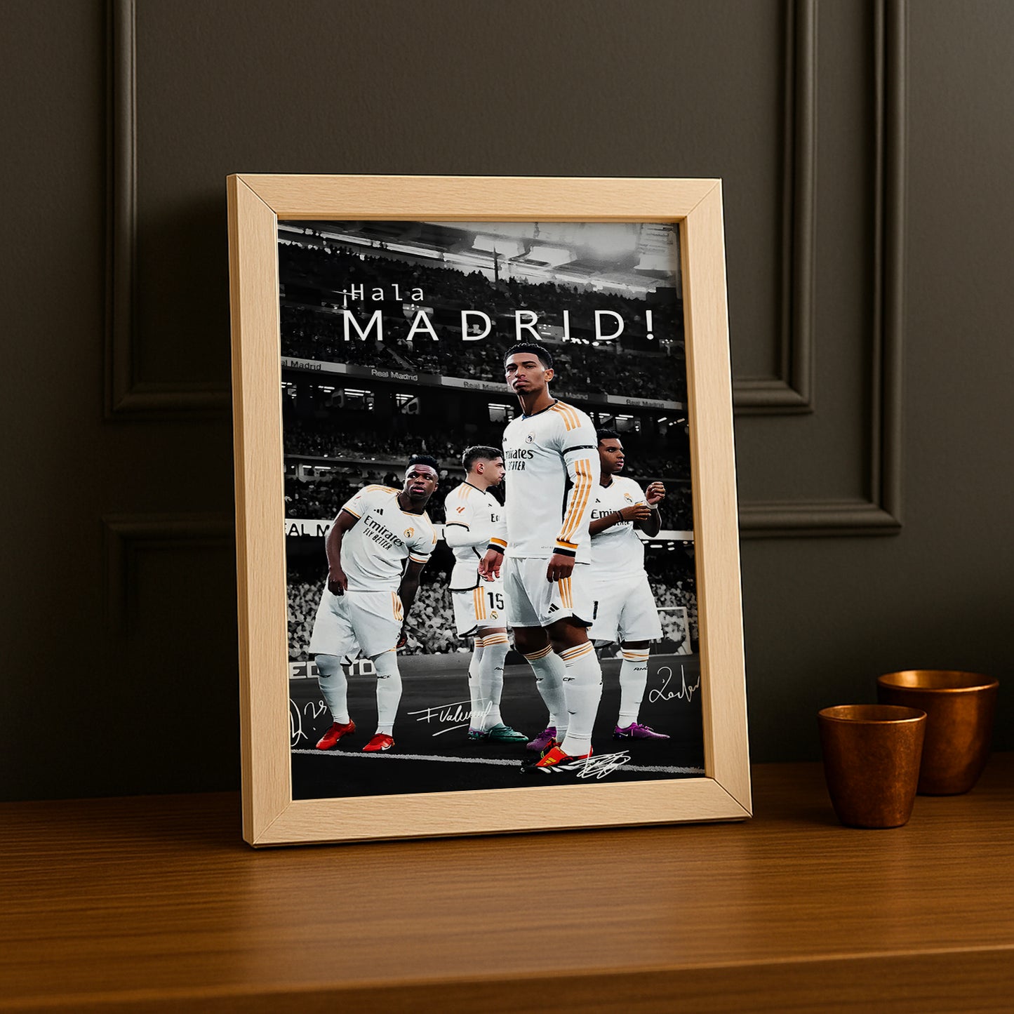 Cadre Photo Real Madrid Hala Madrid – Affiche HD Encadrée Papier Premium