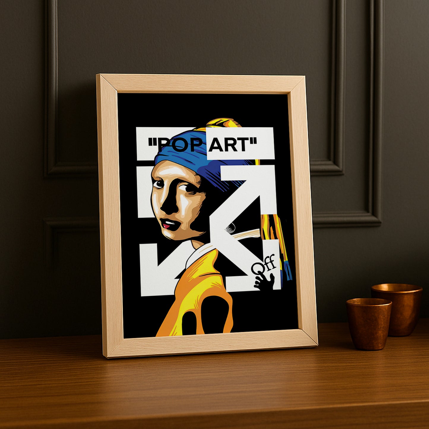 Cadre photo Off-White "Pop-Art"