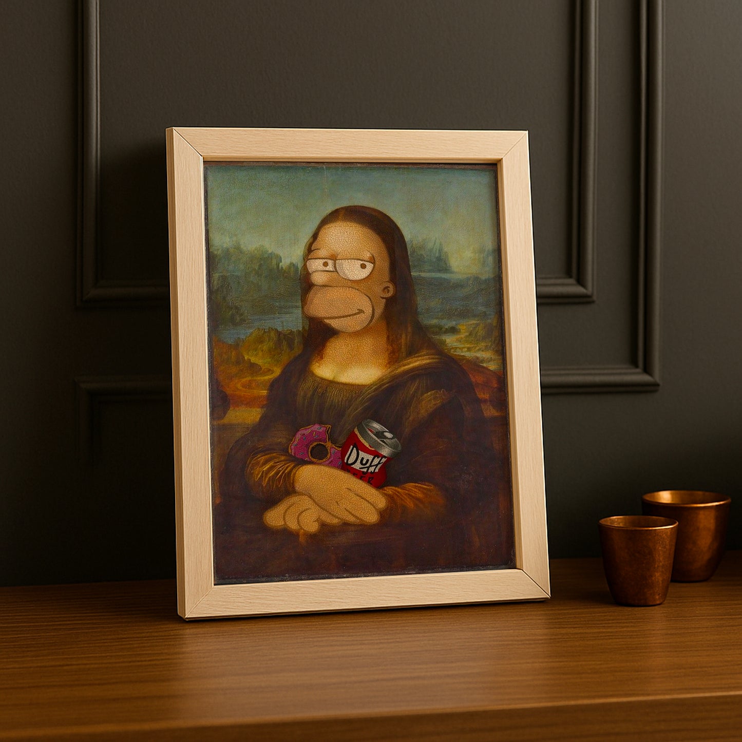Cadre Photo Mona Lisa - Homer Simpson