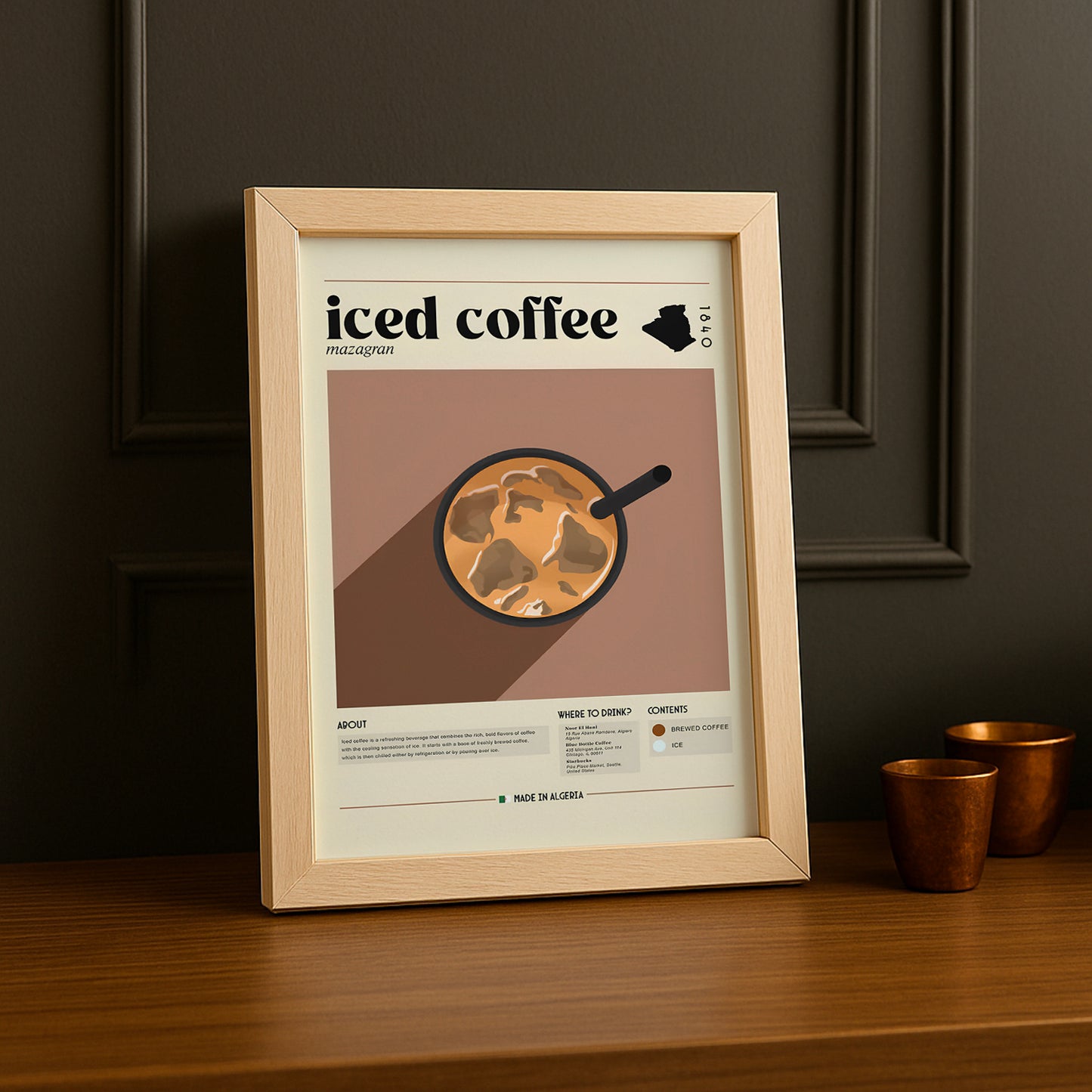 Cadre photo Coffee Lover - Iced Coffee