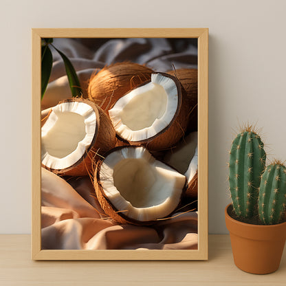 Poster Naturel - Noix de coco