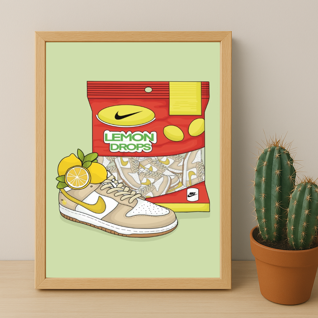 Poster Nike Dunk Low Lemon