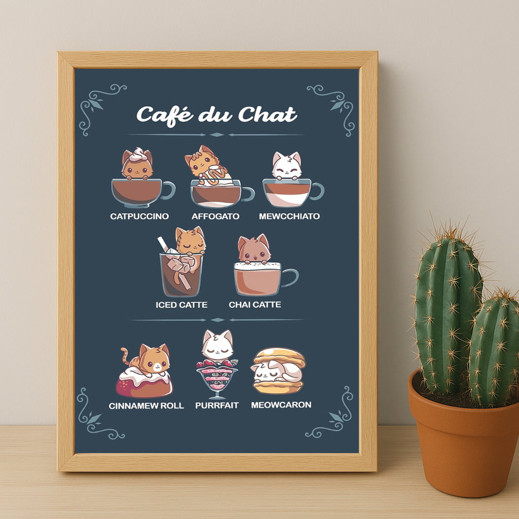 Cadre photo Coffee Lover - Café du Chat