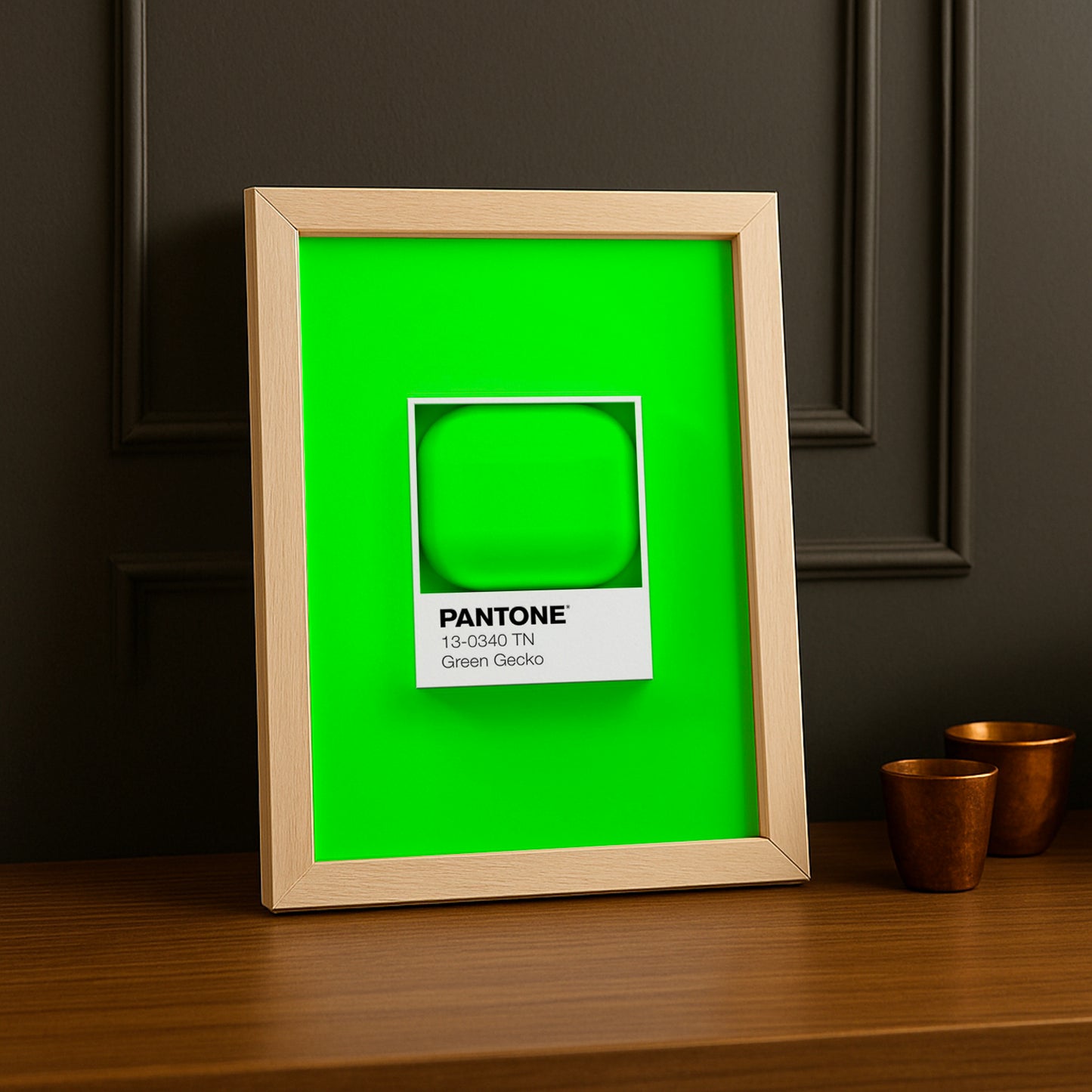 Cadre Photo Pantone Étiquette - Green Gecko