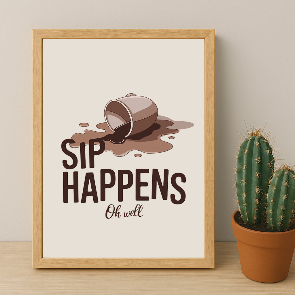 Poster Coffee Lover - Sip Happens