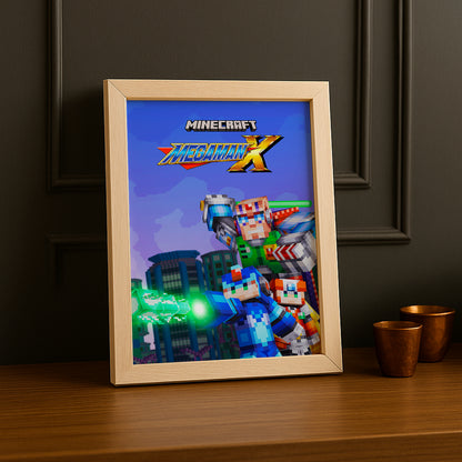 Cadre photo Minecraft - Megaman