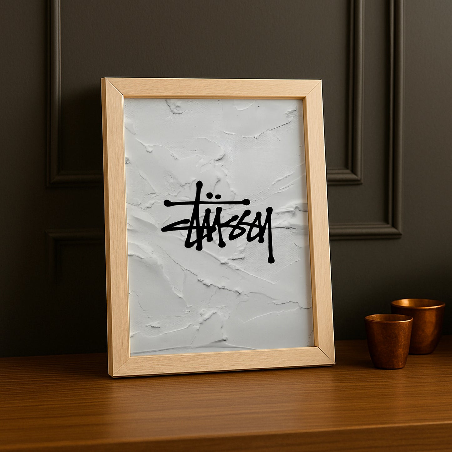 Cadre photo Stüssy peinture