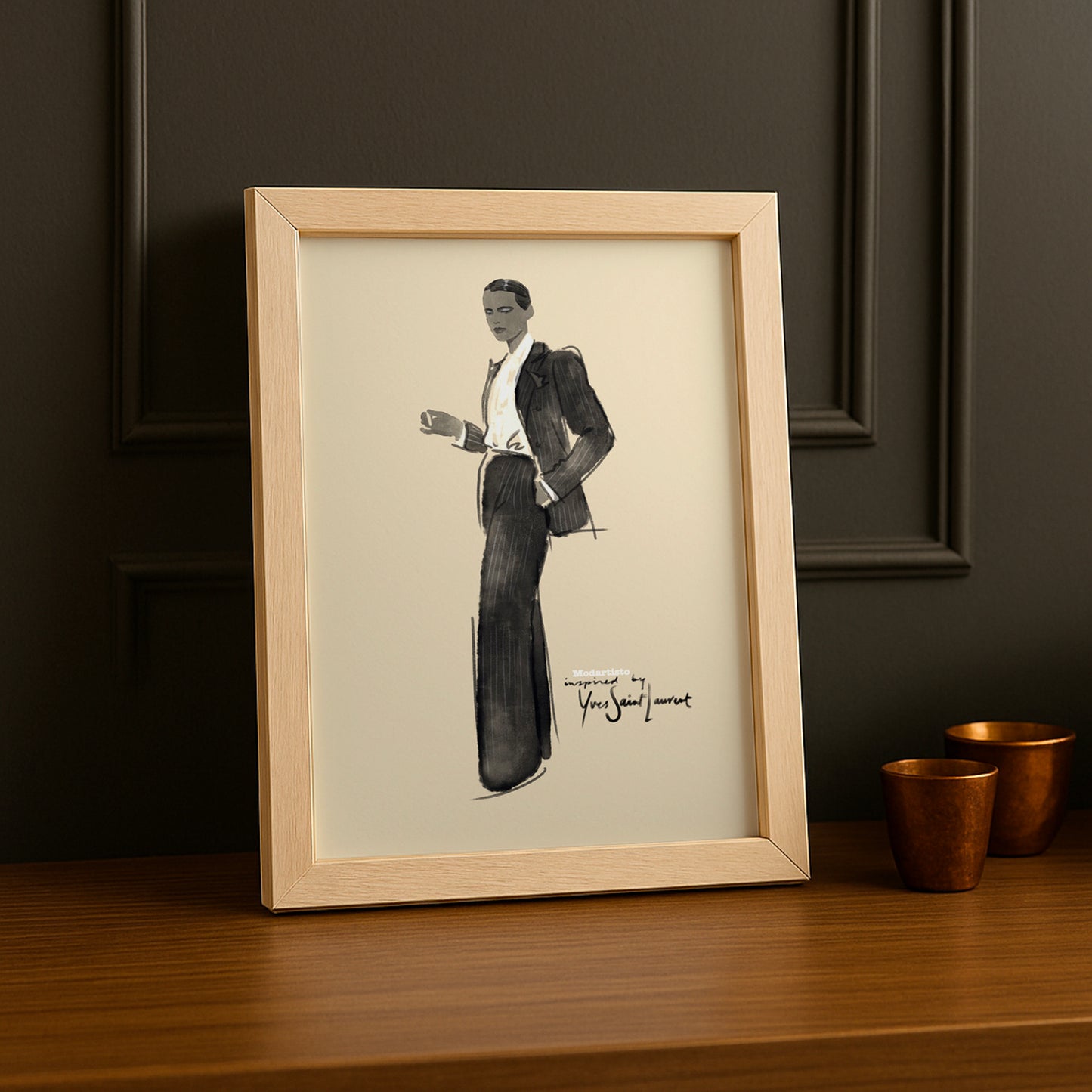 Cadre photo Yves Saint Laurent mode