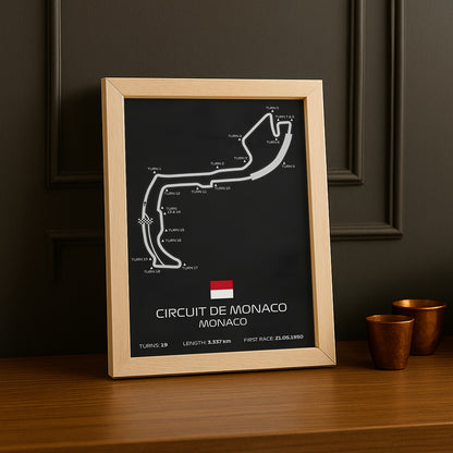 Cadre photo Circuit de Monaco