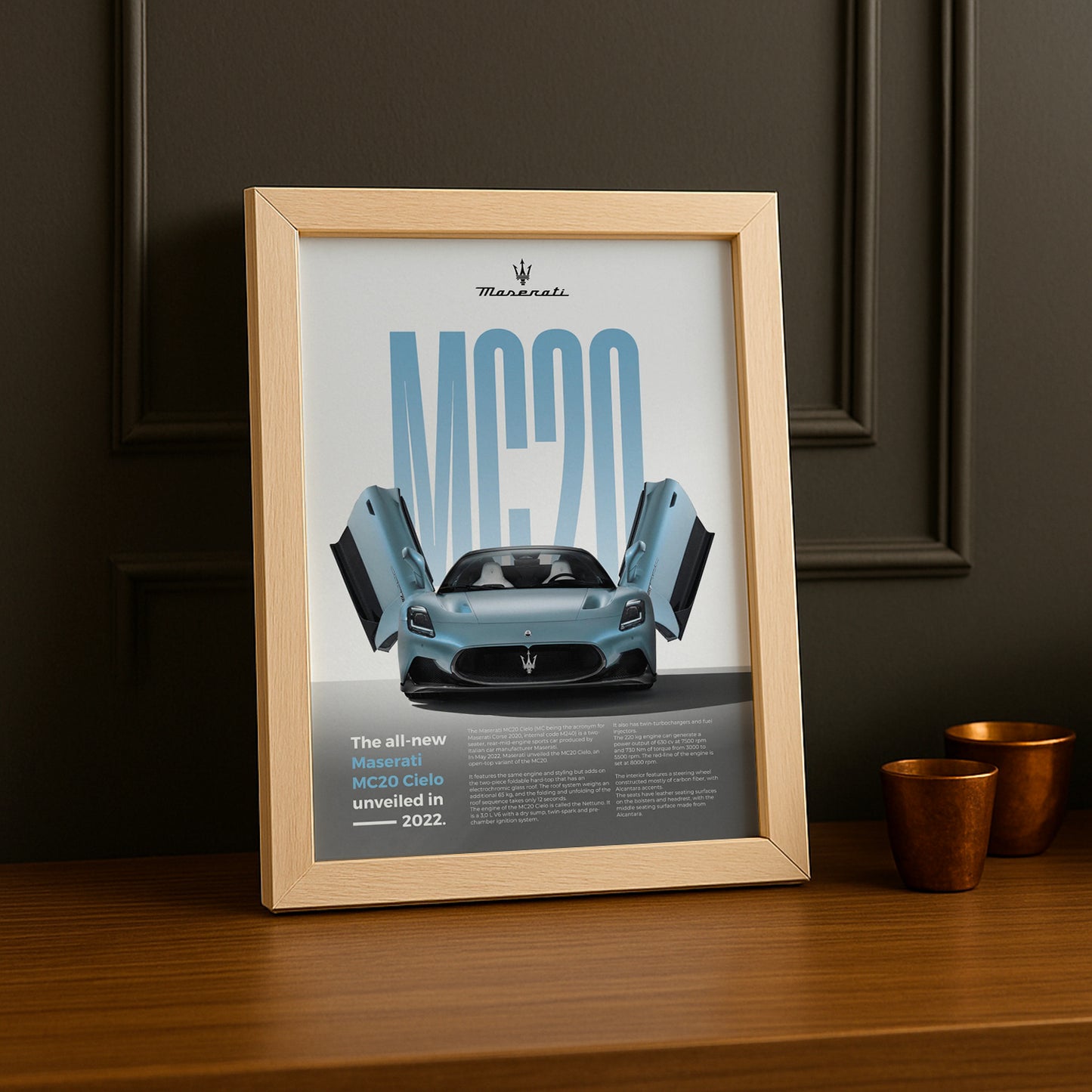 Poster Voitures - Maserati MC20 Cielo