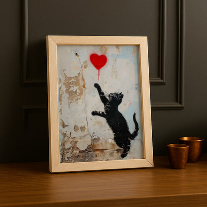 Cadre Photo Chat - Banksy