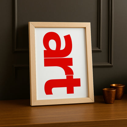 Cadre photo Citation - art typography