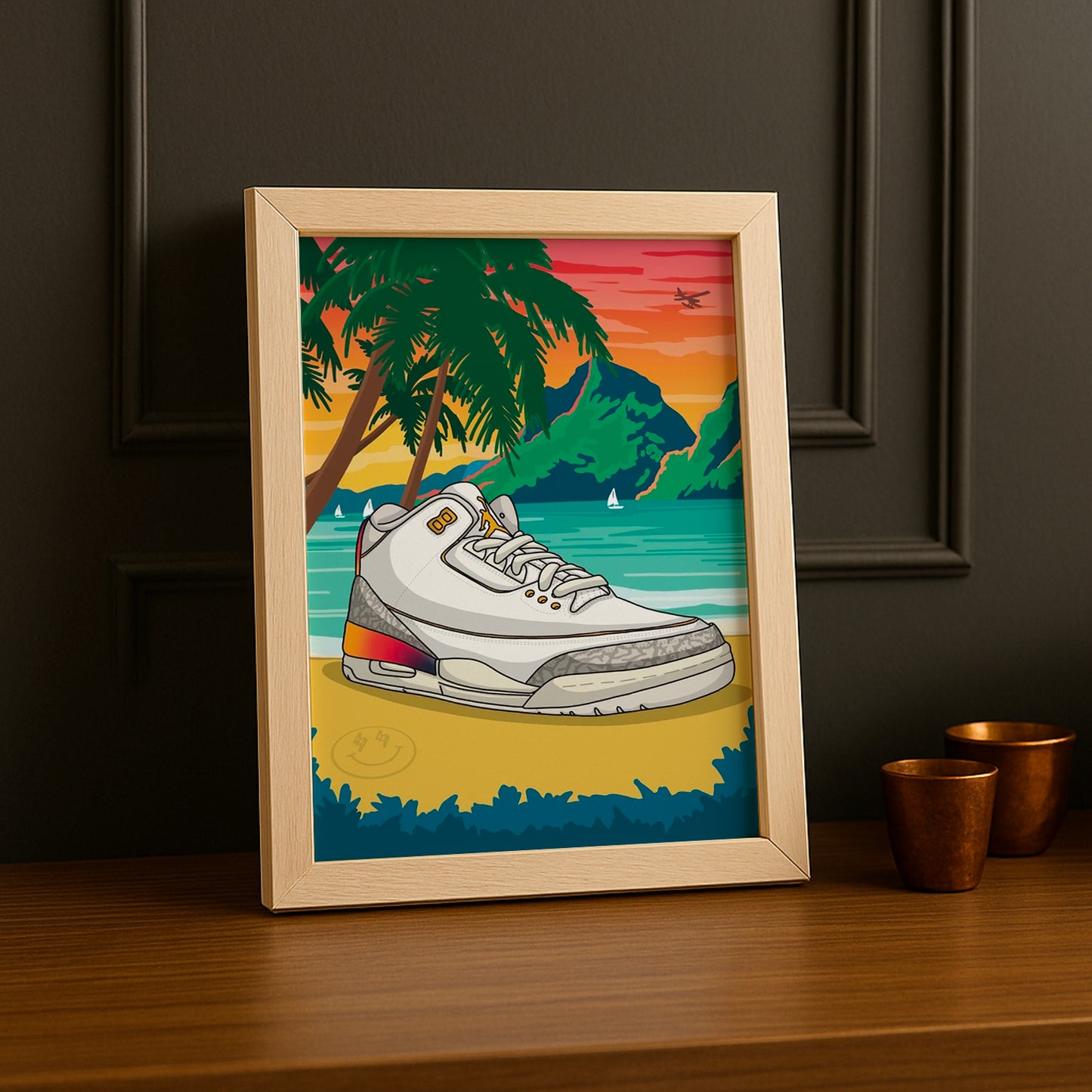 Cadre Photo Nike - Jordan Retro 3 Balvin Medellin