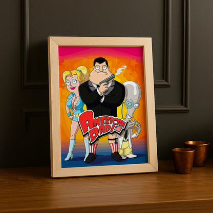 Cadre Photo American Dad - James Bond