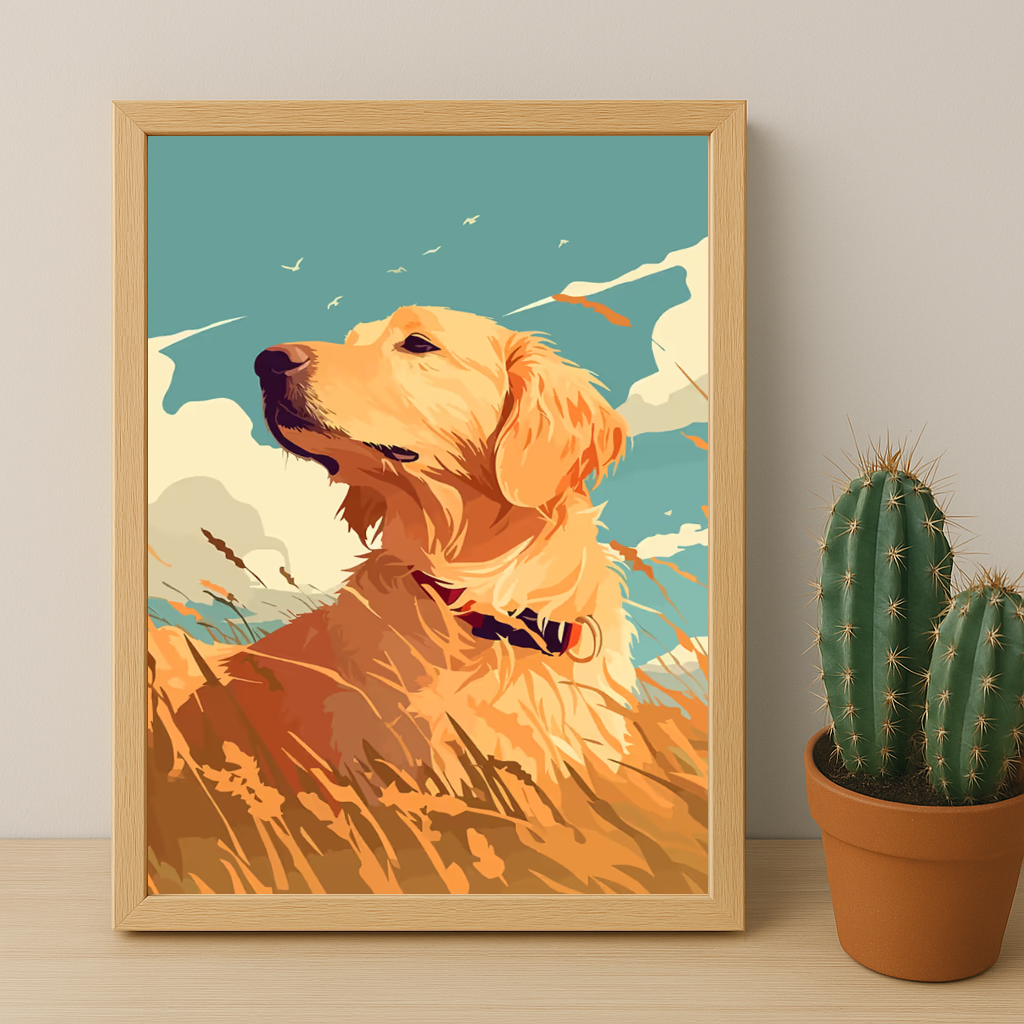 Chien portrait - Poster