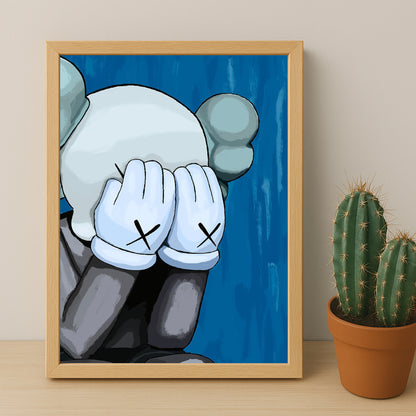 Cadre photo Kaws - Backblue