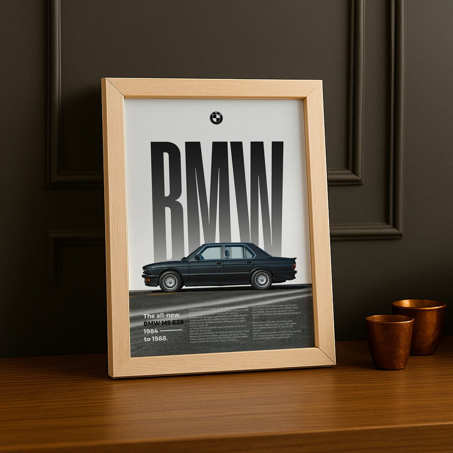 Poster Voitures - BMW M5 E28