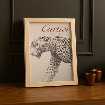 Cadre photo Cartier - Dessin Panthère