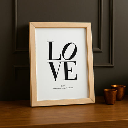 Cadre photo Citation - Love