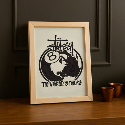 Poster Stüssy - The Worlds Is Yours