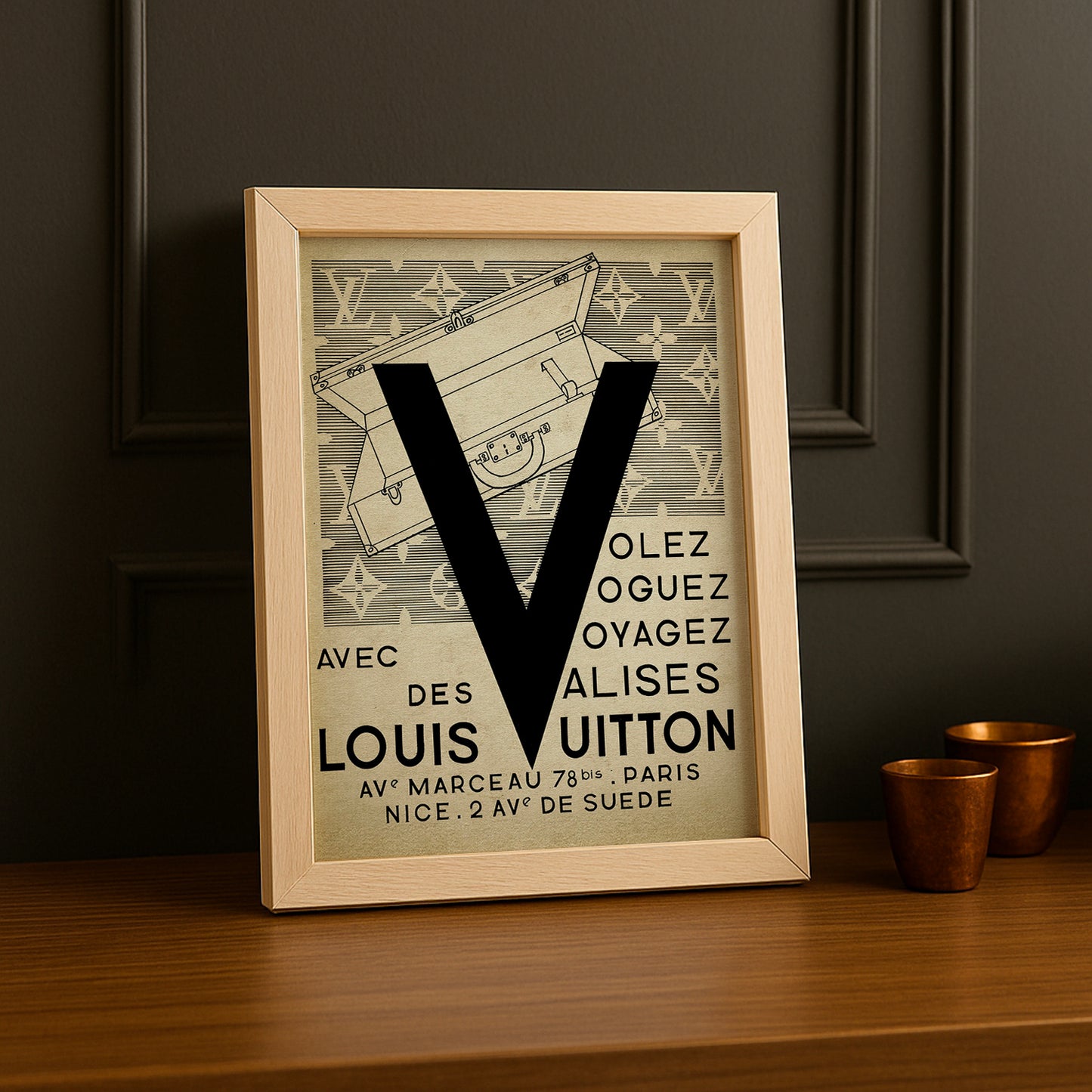 Cadre photo Louis Vuitton Volez, voyagez, voguez