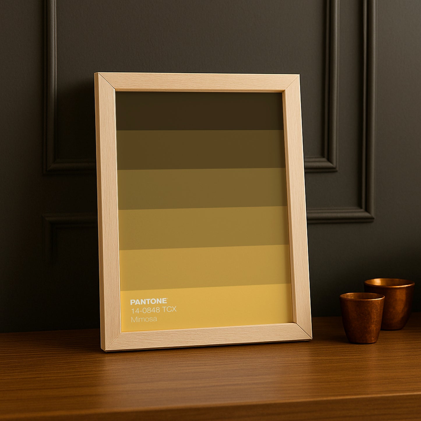 Cadre Photo Pantone Dégradé - Mimosa