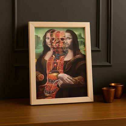 Cadre photo Mona Lisa La Joconde décomposée