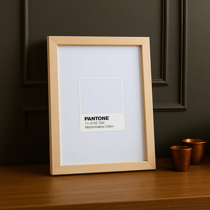 Cadre Photo Pantone Étiquette - Marshmallow Crèm