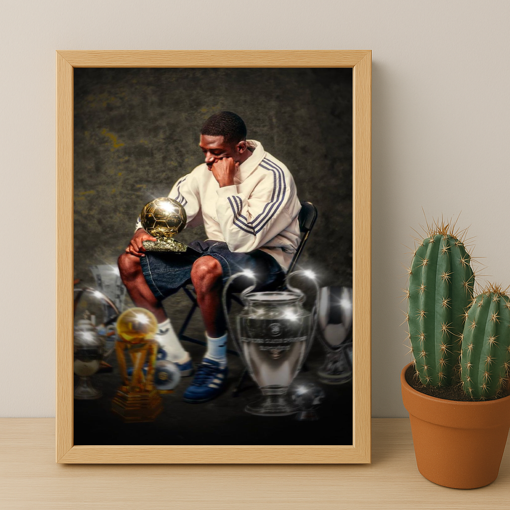 Cadre photo Ousmane Dembélé Ballon d'Or