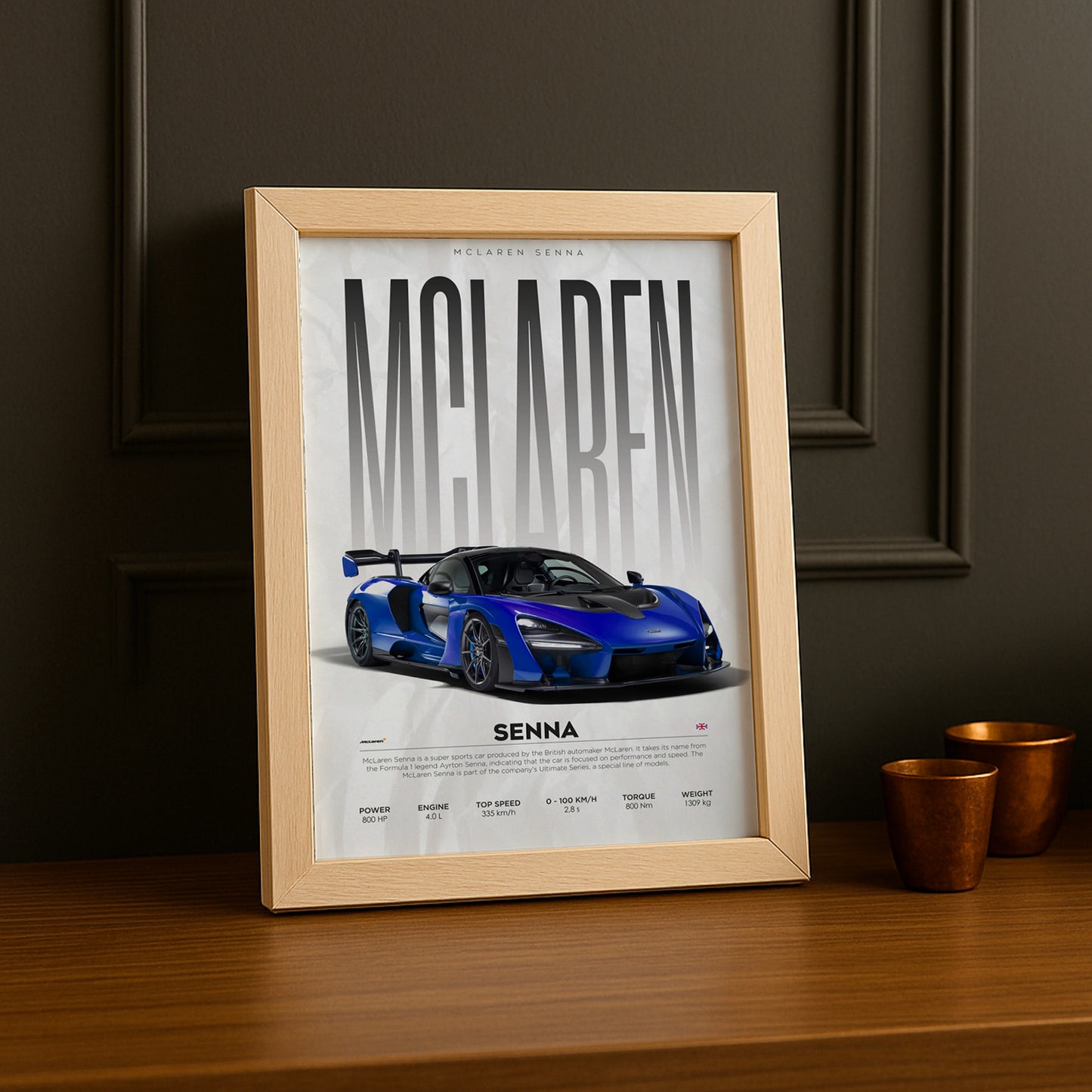Cadre photo McLaren Senna
